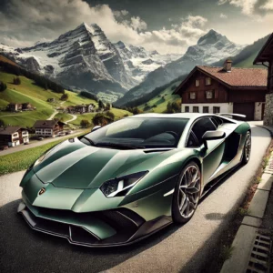 Lamborghini Aventador SVJ supercar rental switzerland image 1